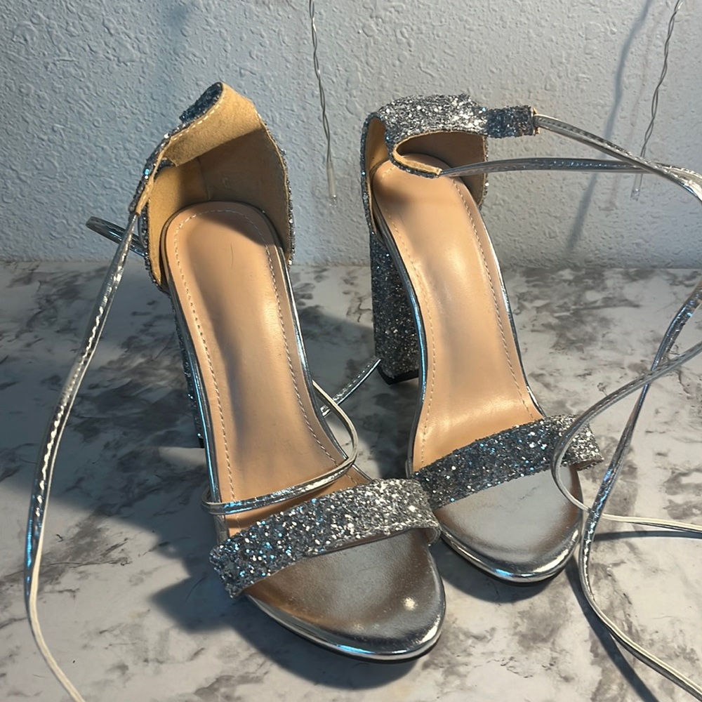 Shein Silver heels